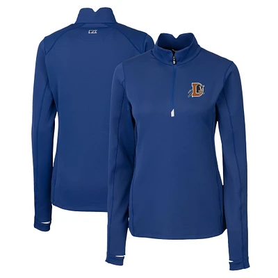 Women's Cutter & Buck Durham Bulls Traverse DryTec Stretch Quarter-Zip Pullover Top
