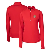 Women's Cutter & Buck Toledo Mud Hens Traverse DryTec Stretch Quarter-Zip Pullover Top