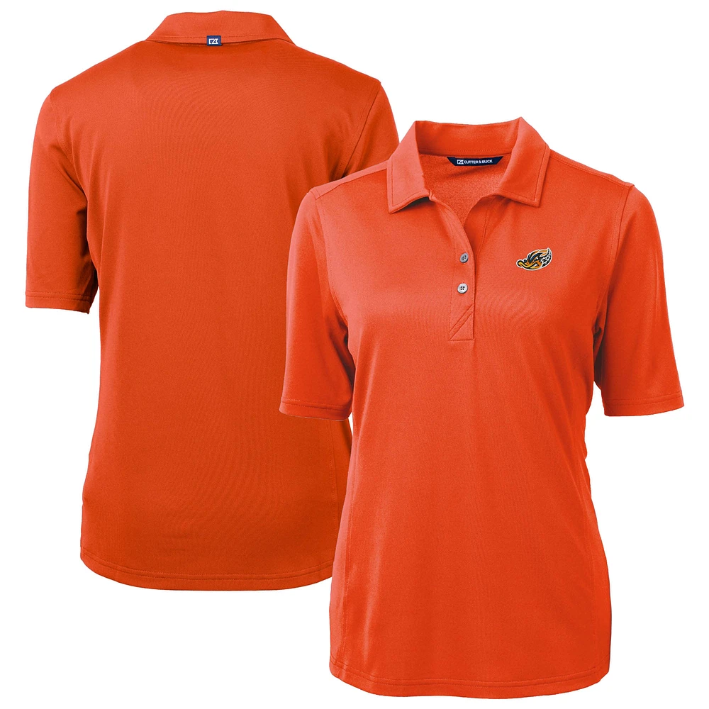 Women's Cutter & Buck Akron RubberDucks Virtue DryTec Eco Pique Recycled Polo