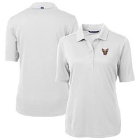 Women's Cutter & Buck White El Paso Chihuahuas Virtue DryTec Eco Pique Recycled Polo