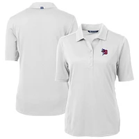 Women's Cutter & Buck White Buffalo Bisons Virtue DryTec Eco Pique Recycled Polo