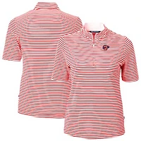 Women's Cutter & Buck Jacksonville Jumbo Shrimp Virtue DryTec Eco Pique Stripe Recycled Top