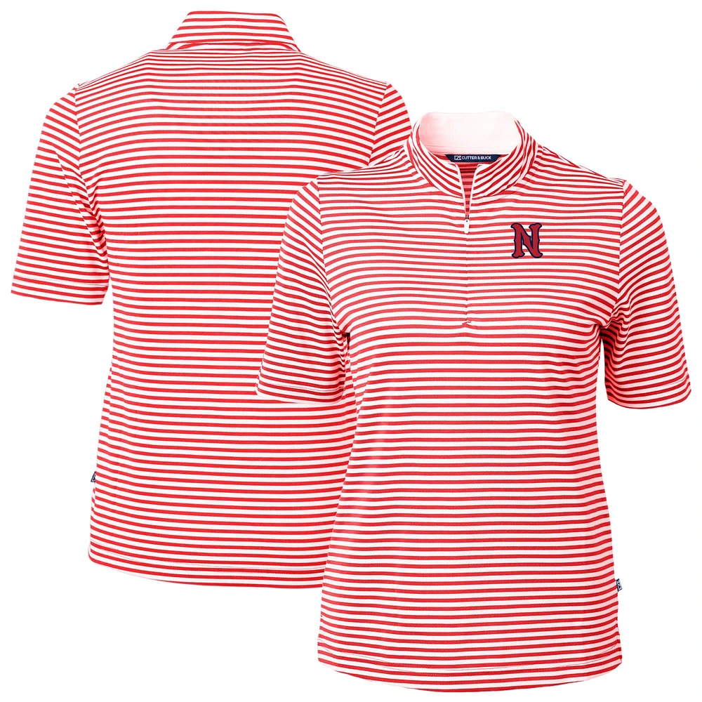 Women's Cutter & Buck Nashville Sounds Virtue DryTec Eco Pique Stripe Recycled Top