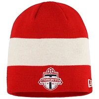 Men's New Era Red Toronto FC Kick Off Knit Beanie