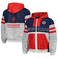 Unisex The Wild Collective Navy/Gray New England Revolution Track Full-Zip Jacket