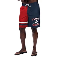 Men's G-III Sports by Carl Banks Navy Atlanta Braves Anchor Swim Trunks