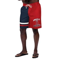 Men's G-III Sports by Carl Banks Red Los Angeles Angels Anchor Swim Trunks