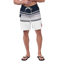 Men's G-III Sports by Carl Banks Navy/White Boston Red Sox Jump Shot Volley Board Shorts