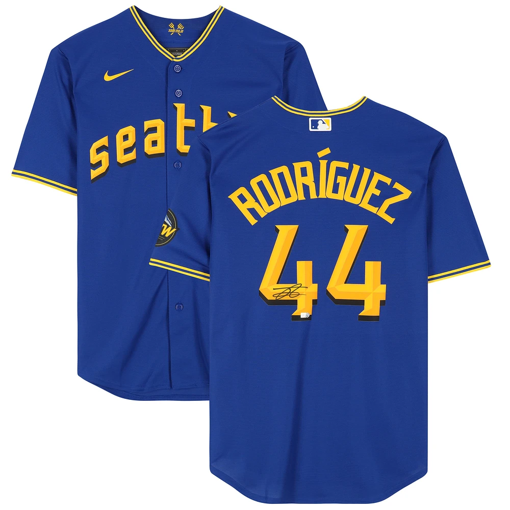 Julio Rodríguez Seattle Mariners Autographed Royal 2023 City Connect Nike Replica Jersey