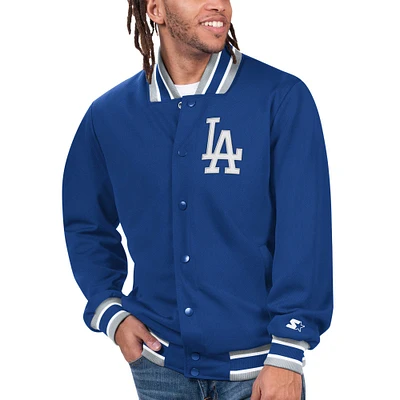 Men's Starter Royal Los Angeles Dodgers Secret Weapon Full-Snap Jacket