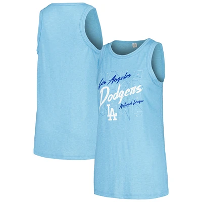 Women's Soft as a Grape Royal Los Angeles Dodgers Gauze High Neck Tank Top