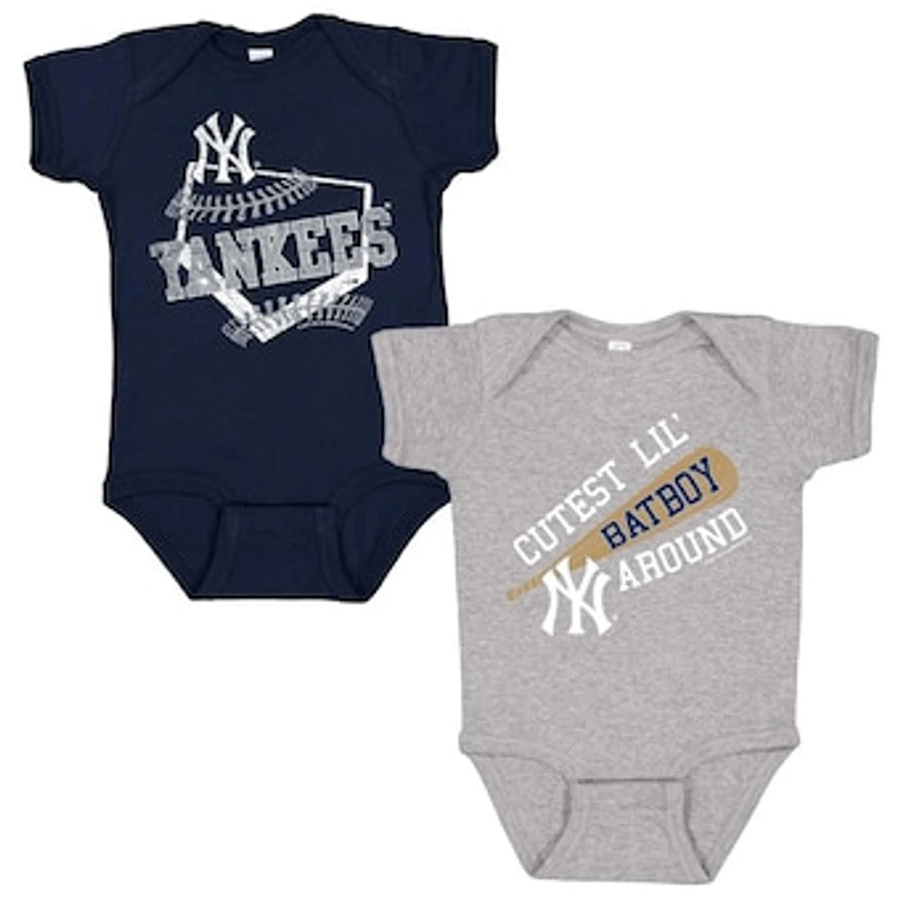 Infant Soft as a Grape New York Yankees 2-Pack Bodysuit Set