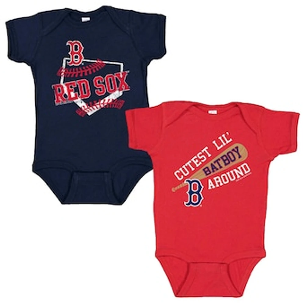 Infant Soft as a Grape Boston Red Sox 2-Pack Bodysuit Set