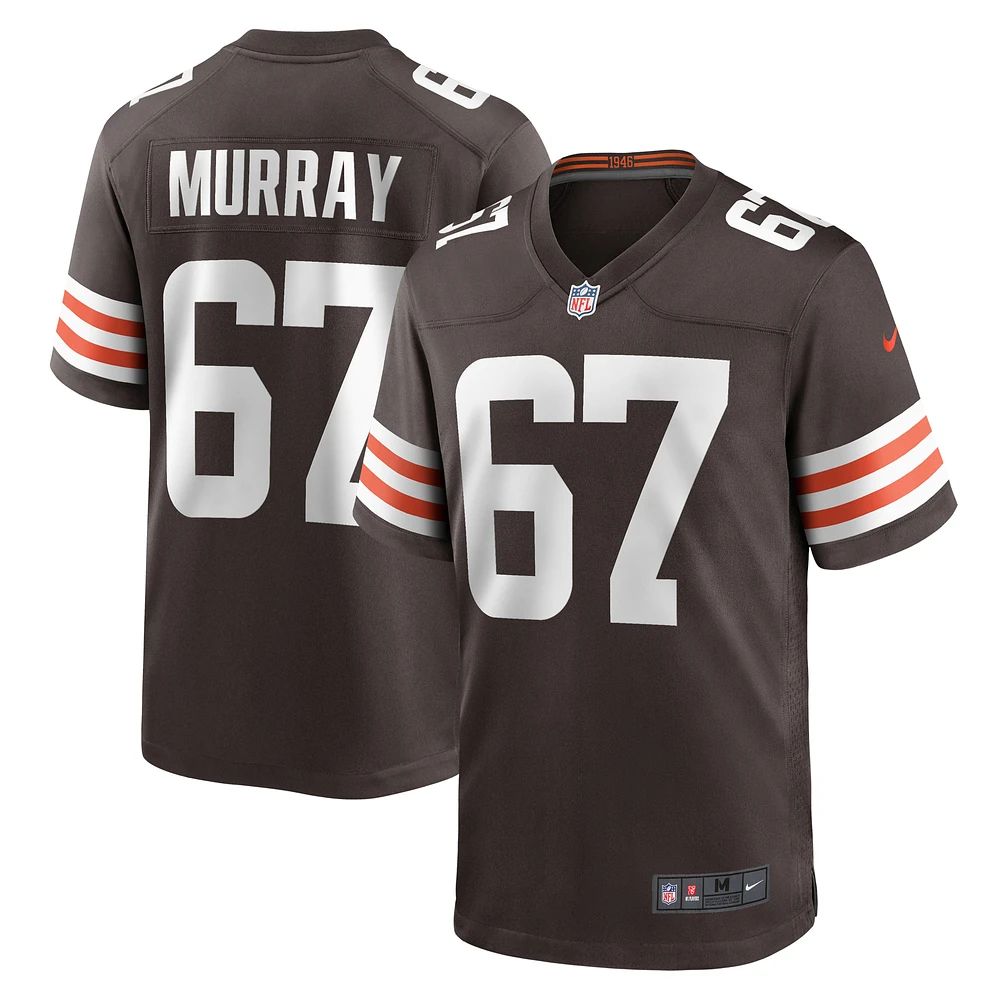 Men's Nike Justin Murray  Brown Cleveland Browns Team Game Jersey