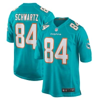 Men's Nike Anthony Schwartz  Aqua Miami Dolphins Team Game Jersey