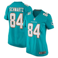 Women's Nike Anthony Schwartz  Aqua Miami Dolphins Team Game Jersey