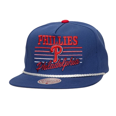 Men's Mitchell & Ness Royal Philadelphia Phillies  Radiant Lines Deadstock Snapback Hat