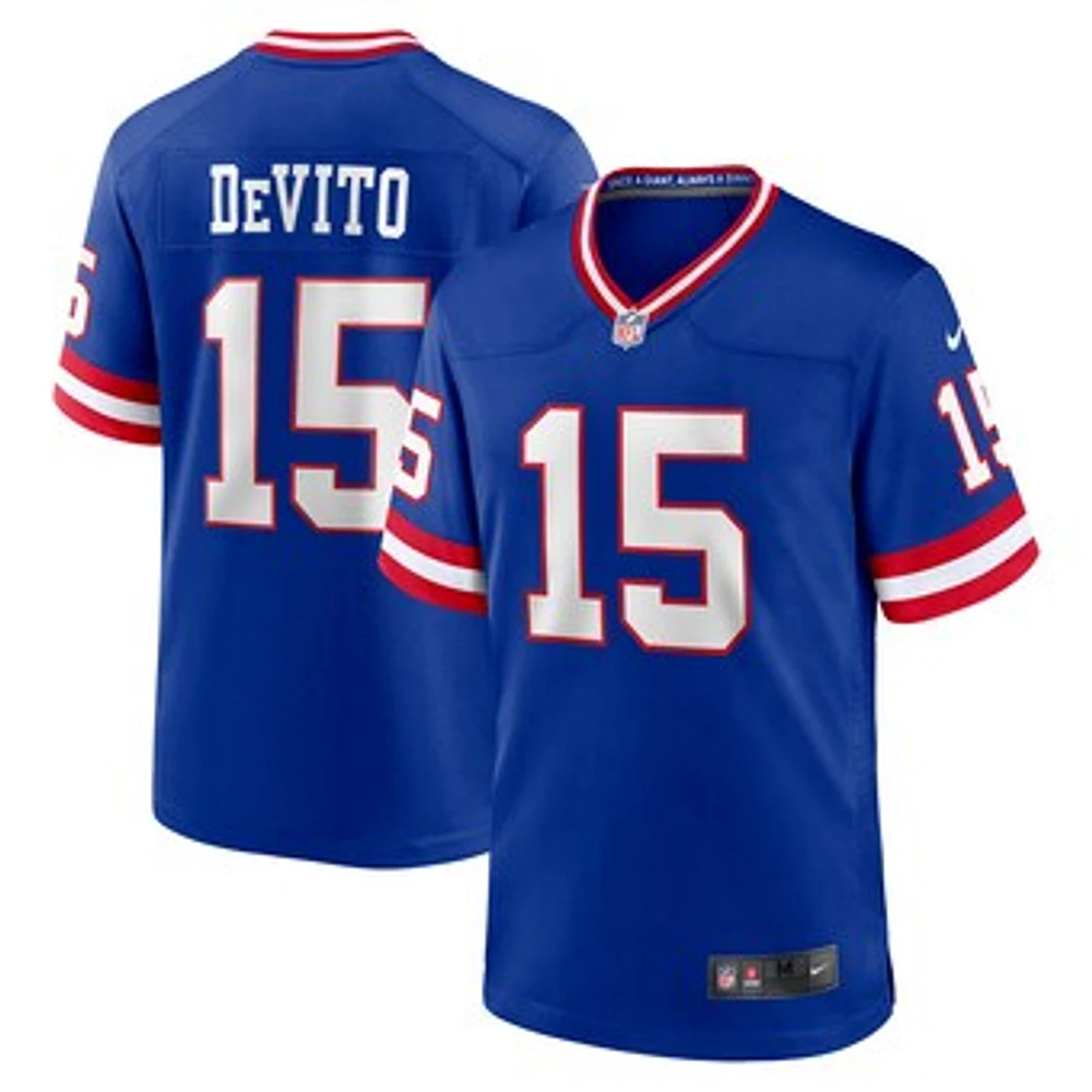 Men's Nike Tommy DeVito Royal New York Giants Alternate Game Jersey