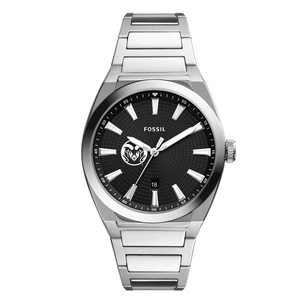 Men's Fossil Colorado State Rams Everett Stainless Steel Watch