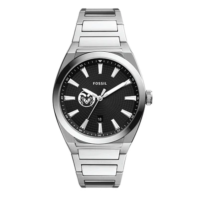 Men's Fossil Colorado State Rams Everett Stainless Steel Watch