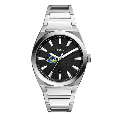 Men's Fossil Delaware Fightin' Blue Hens Everett Stainless Steel Watch