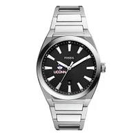 Men's Fossil UConn Huskies Everett Stainless Steel Watch