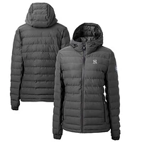Women's Cutter & Buck Gray New York Yankees Mission Ridge Repreve Eco Insulated Full-Zip Puffer Jacket
