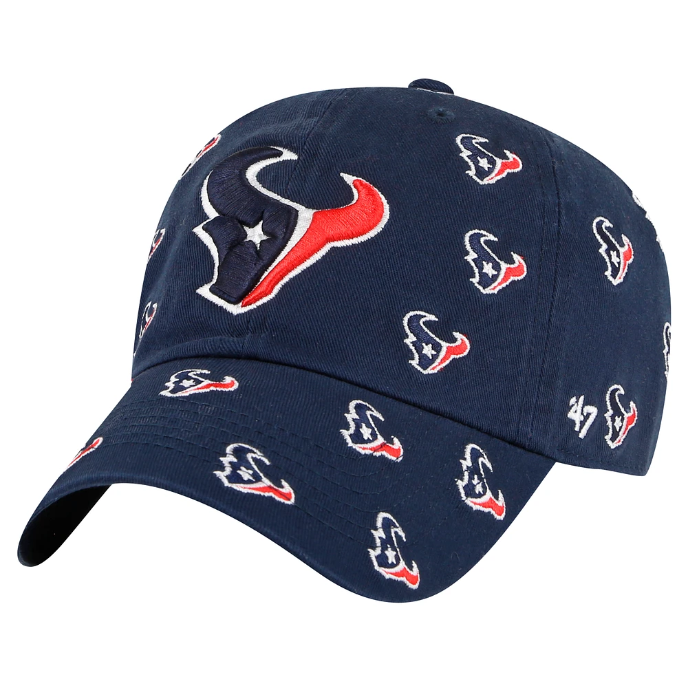 Unisex '47 Navy Houston Texans Confetti Clean Up Adjustable Hat