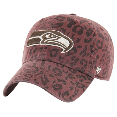 Women's '47  Brown Seattle Seahawks Tawny Clean Up Adjustable Hat