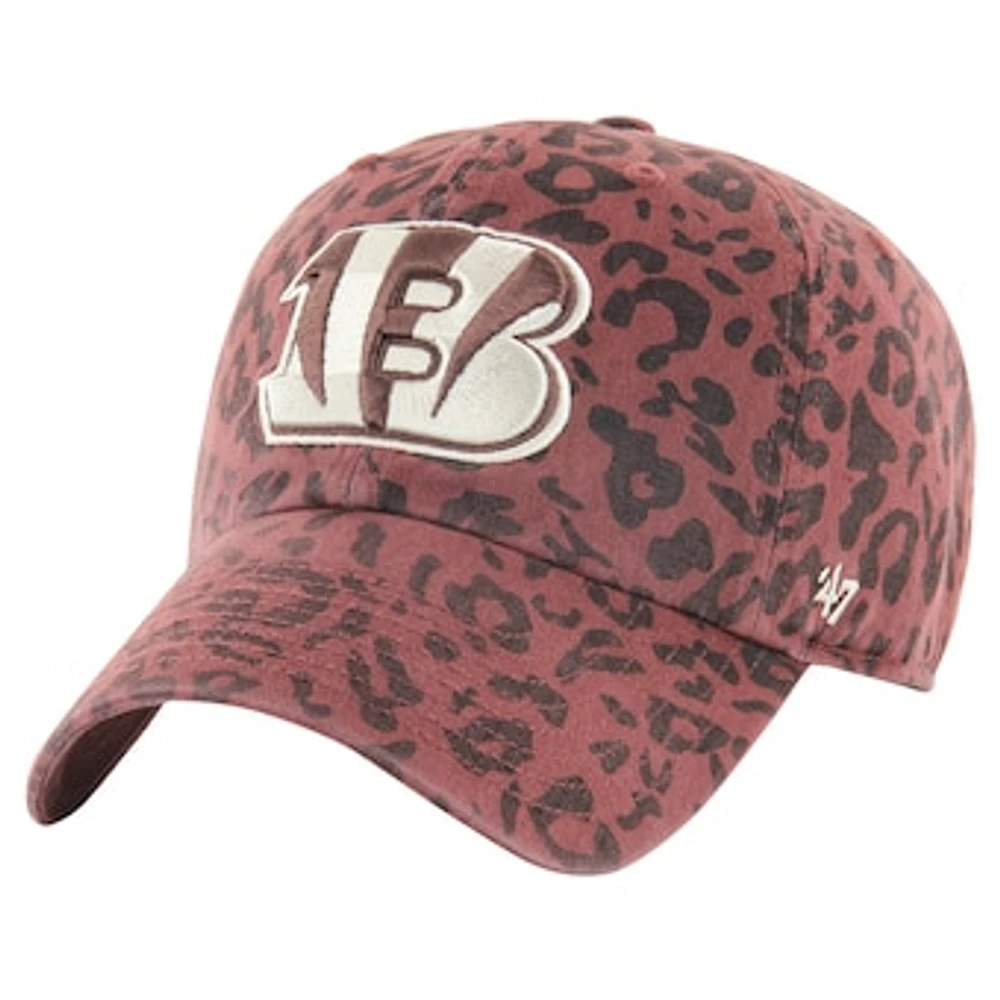 Women's '47  Brown Cincinnati Bengals Tawny Clean Up Adjustable Hat