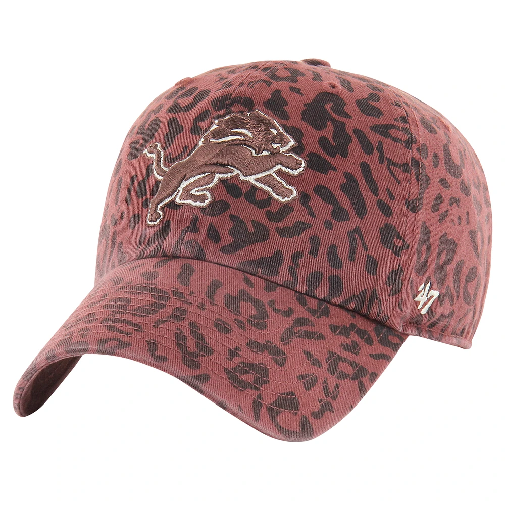 Women's '47  Brown Detroit Lions Tawny Clean Up Adjustable Hat