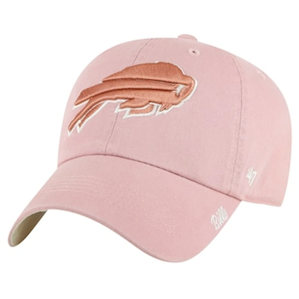 Women's '47  Pink Buffalo Bills Ballpark Cheer Dusty Rose Clean Up Adjustable Hat