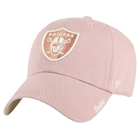 Women's '47  Pink Las Vegas Raiders Ballpark Cheer Dusty Rose Clean Up Adjustable Hat