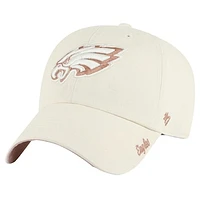 Women's '47  Natural Philadelphia Eagles Ballpark Cheer Clean Up Adjustable Hat