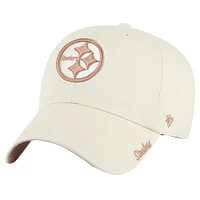 Women's '47  Natural Pittsburgh Steelers Ballpark Cheer Clean Up Adjustable Hat