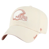 Women's '47  Natural Cleveland Browns Ballpark Cheer Clean Up Adjustable Hat