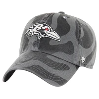 Women's '47  Charcoal Baltimore Ravens Freeform Clean Up Adjustable Hat