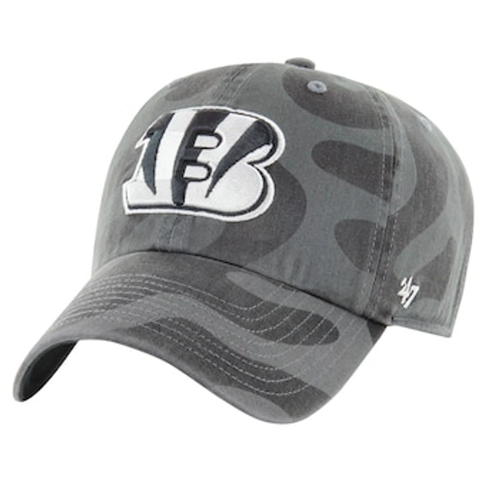 Women's '47  Charcoal Cincinnati Bengals Freeform Clean Up Adjustable Hat