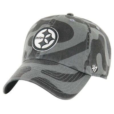 Women's '47  Charcoal Pittsburgh Steelers Freeform Clean Up Adjustable Hat