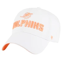 Women's '47  White Miami Dolphins Luminace Clean Up Adjustable Hat