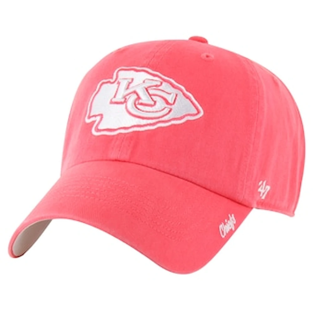 Women's '47 Red Kansas City Chiefs Luminance Cheer Clean Up Adjustable Hat