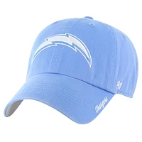 Women's '47 Powder Blue Los Angeles Chargers Luminance Cheer Clean Up Adjustable Hat