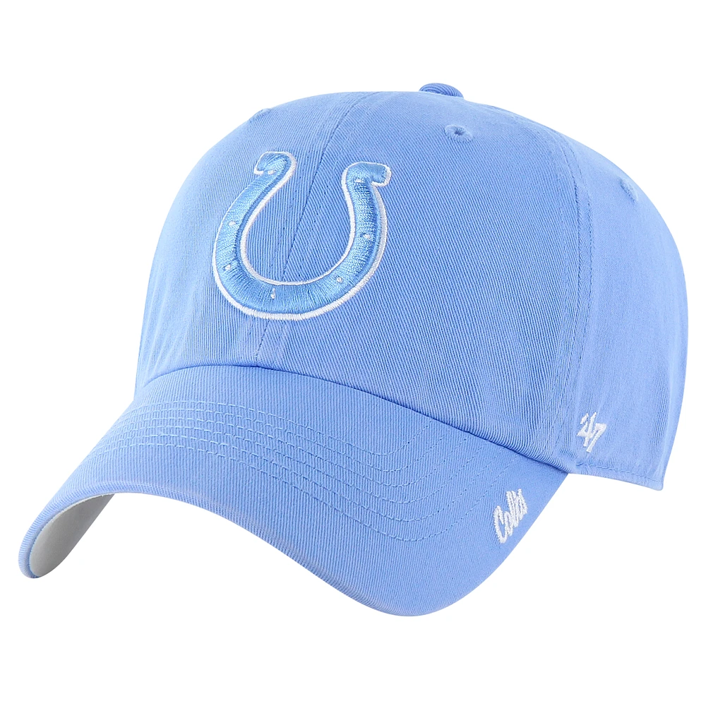 Women's '47 Royal Indianapolis Colts Luminance Cheer Clean Up Adjustable Hat