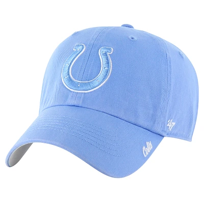 Women's '47 Royal Indianapolis Colts Luminance Cheer Clean Up Adjustable Hat