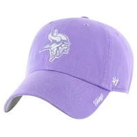 Women's '47 Purple Minnesota Vikings Luminance Cheer Clean Up Adjustable Hat