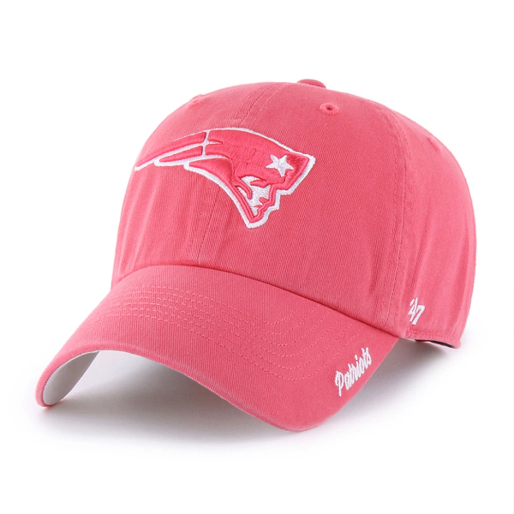 Women's '47 Red New England Patriots Luminance Cheer Clean Up Adjustable Hat