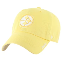 Women's '47 Gold Pittsburgh Steelers Luminance Cheer Clean Up Adjustable Hat