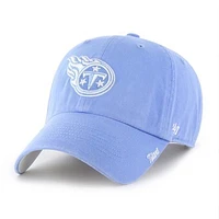 Women's '47 Light Blue Tennessee Titans Luminance Cheer Clean Up Adjustable Hat