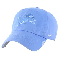 Women's '47 Blue Detroit Lions Luminance Cheer Clean Up Adjustable Hat