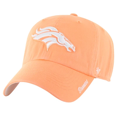 Women's '47 Orange Denver Broncos Luminance Cheer Clean Up Adjustable Hat